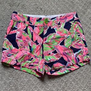 Lily Pulitzer Vias Palmetto Leaf Print Callahan Shorts